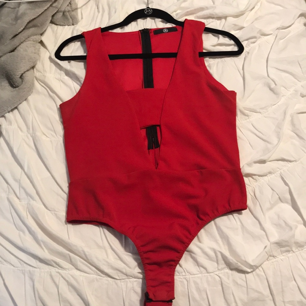 Red bodysuit